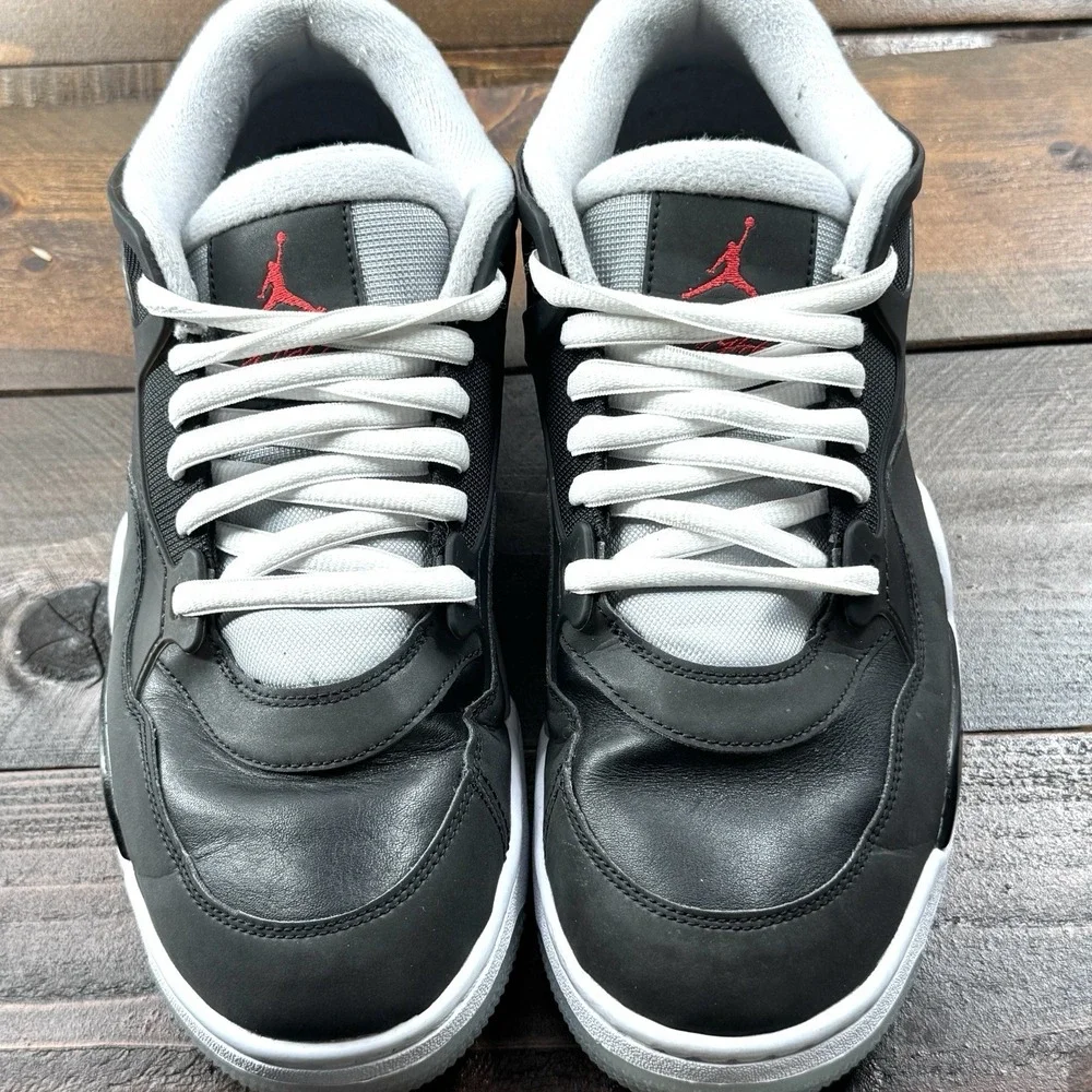 Nike Air Jordan 4 RM Black Metallic Jumpman Sneakers Men's Size US 12 EUR 46 - Picture 11 of 16